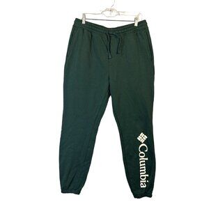 Columbia Women's Size L Jogger Sweat Pants Green GUC